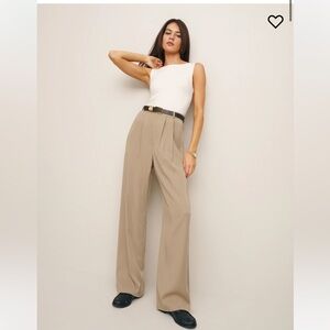 Reformation The Mason Pant size 2 khaki trouser